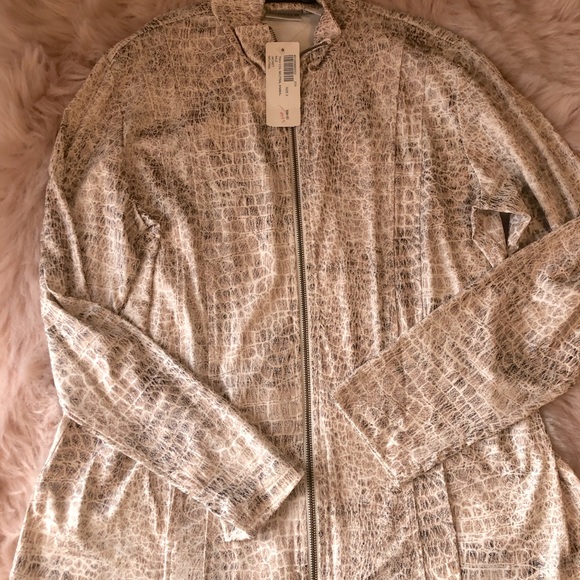Chico's Jackets & Blazers - NWT Chico’s size 12 Travelers Animal Jacket neu